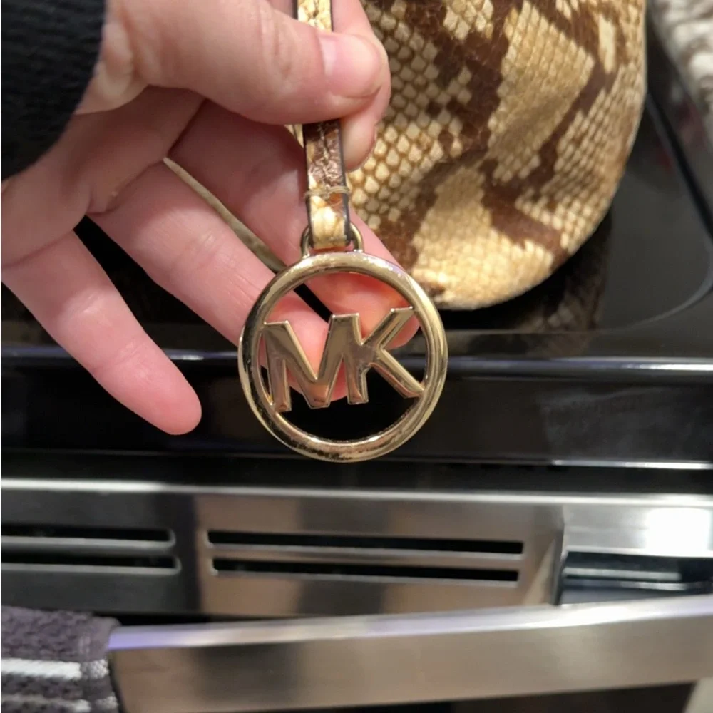 Michael Kors brown snakeskin purse - Picture 4 of 7